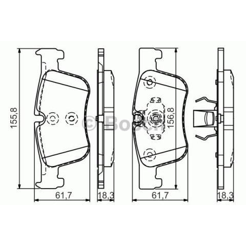 ÖN BALATA BMW 1 SERİ(F20)118İ 120D 10>3 SERİ(F30)316D 318D 320İ 320D F21 11>F31 F33 F34(0986TB3188)